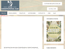 Tablet Screenshot of catfordconstitutionalclub.com